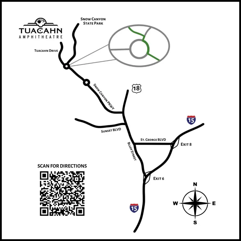 Tuacahn Map